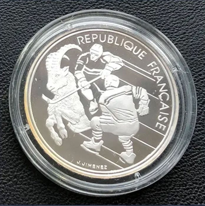 Набір монет 100 франків 1989 - 1992 року, Олімпійські ігри в Альбервіл