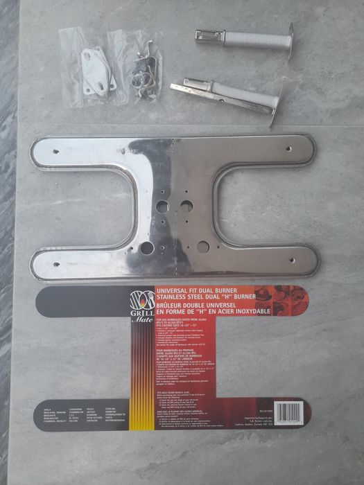 Universal fit dual burner em H (inox)