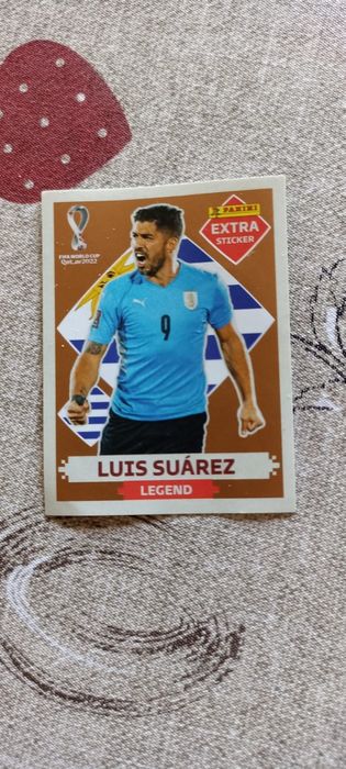 Cromo do Luis Suárez Legend Bronze