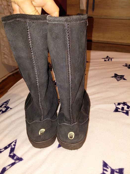 Skórzano-wełniane buty Bearpaw