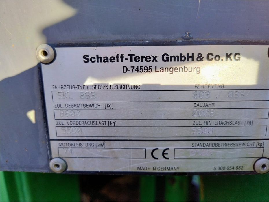 Ładowarka Schaeff Terex SKL 863 2003 R.