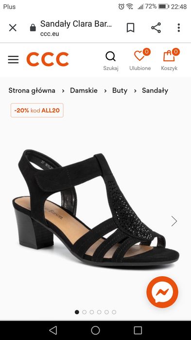 Sandaly na obcasie, eleganckie