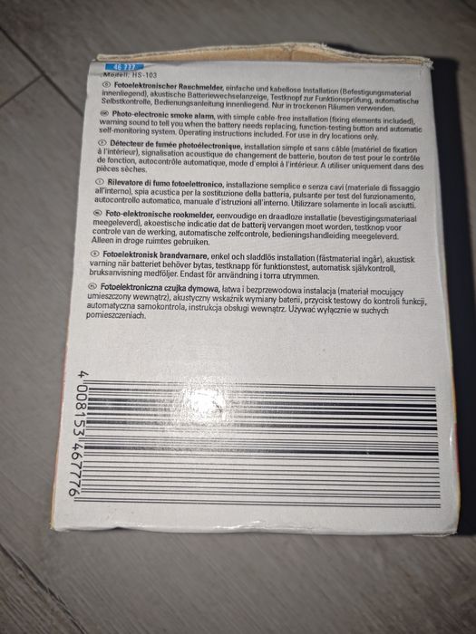 Czujnik dymu unitec 4 sztuki