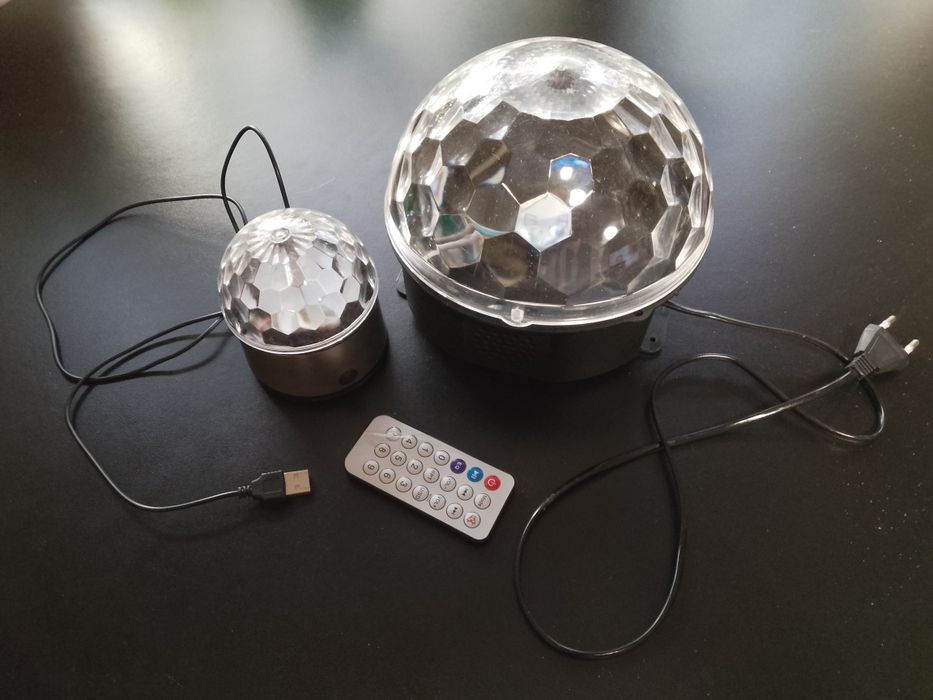 2 kule dyskotekowe LED MP3