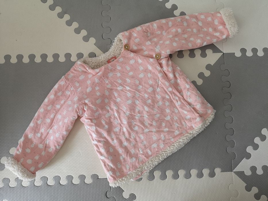 5.10.15 Różowa bluza ala ramoneska króliczki wielkanoc 86