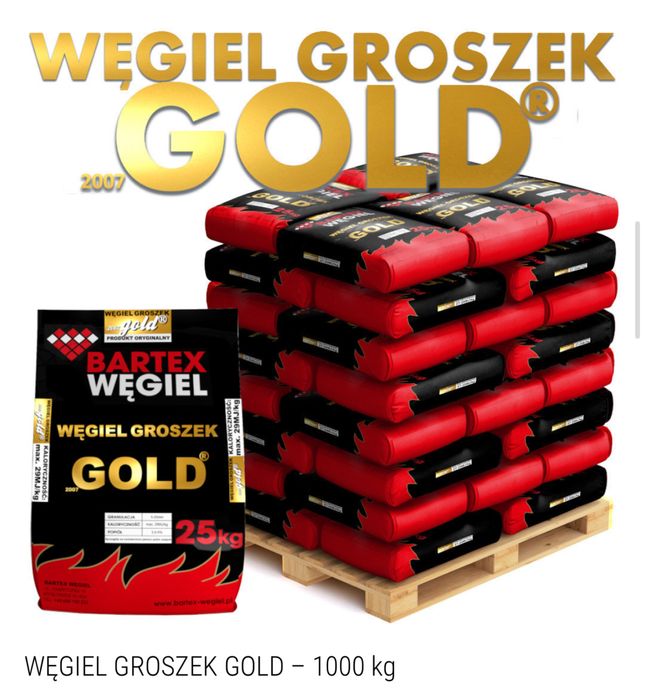 Węgiel Groszek Bartex  Gold  27-29 Mj/kg Wielopak