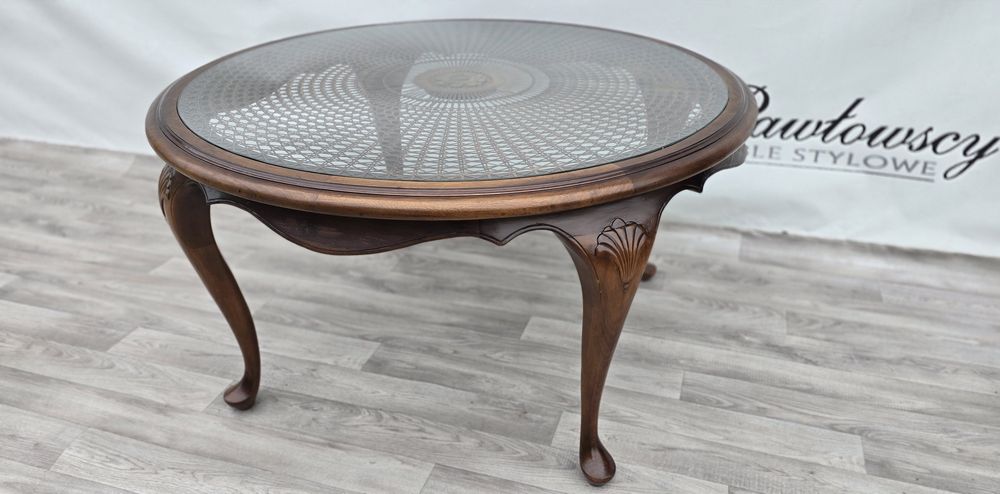 Ława stylowa Chippendale Rafia