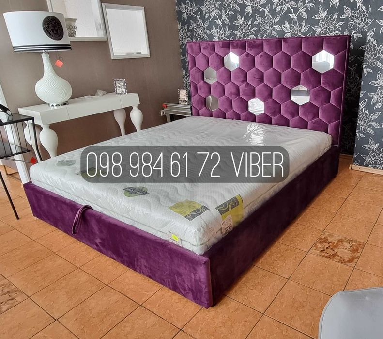 АКЦИЯ! Мягкая кровать В СПАЛЬНЮ 180х200 с матрасом и без. МЕБЕЛЬ