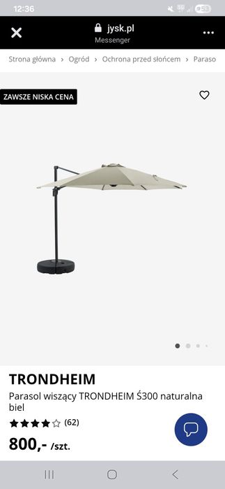 Parasol ogrodowy
