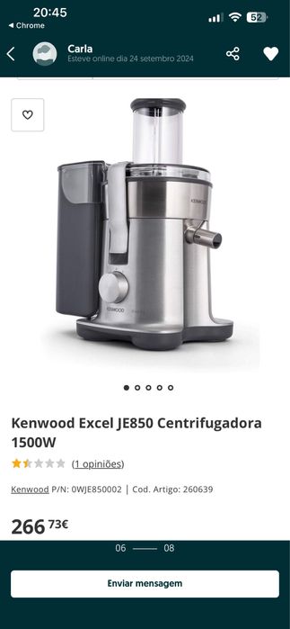 Centrifugadora/trituradora/Máq. Sumos kenwood excel