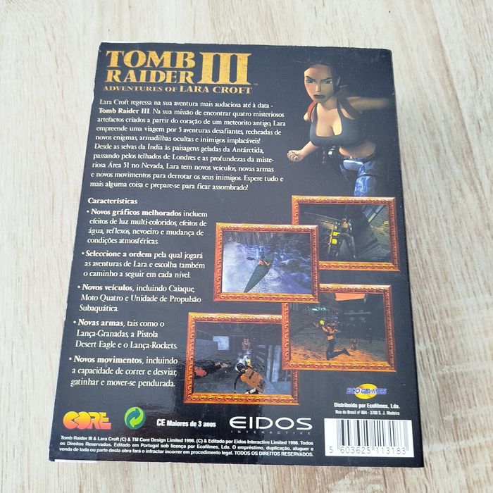 Tomb Raider III big box pc