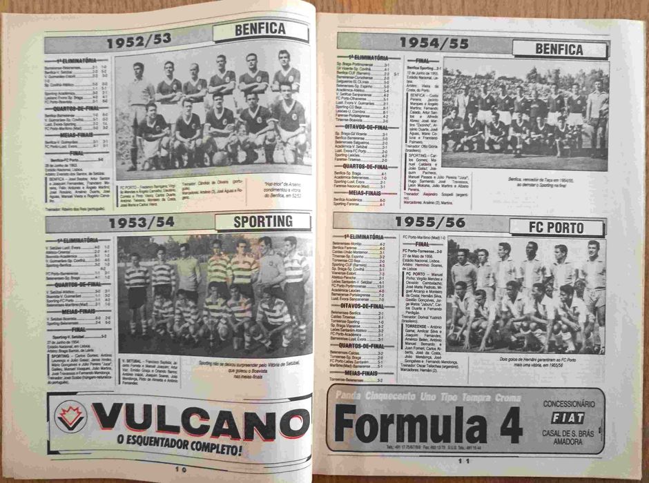 A história das 53 edições da Taça de Portugal até 1992-93 - Revista Record