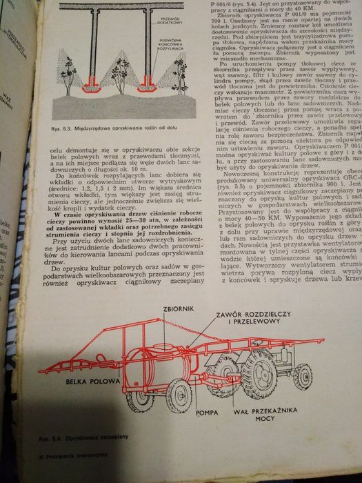 Stara książka ciągniki i maszyny rolnicze