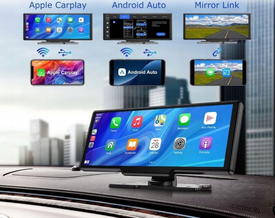Radioodtwarzacz ESSGOO A-pple CarPlay&Android Auto 10,26" IPS 4K Bluet