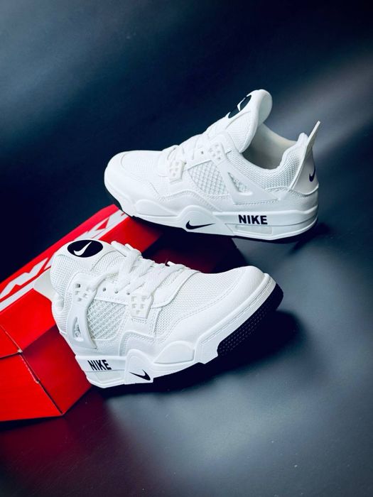 Белые кожаные Nike Aura 4/ женские найки на весну/ кросовки найк аура