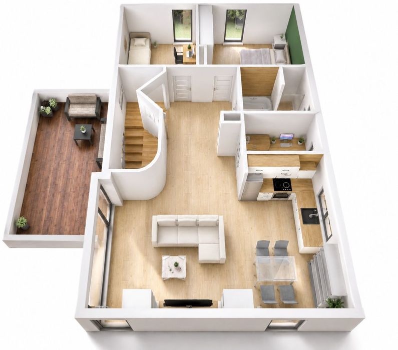 Kozy | os. Mostovia | 72 m² | 2 miejsca postojowe