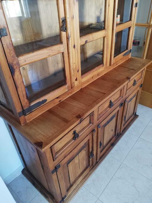 Cristaleira Madeira Maciça Santa Fé