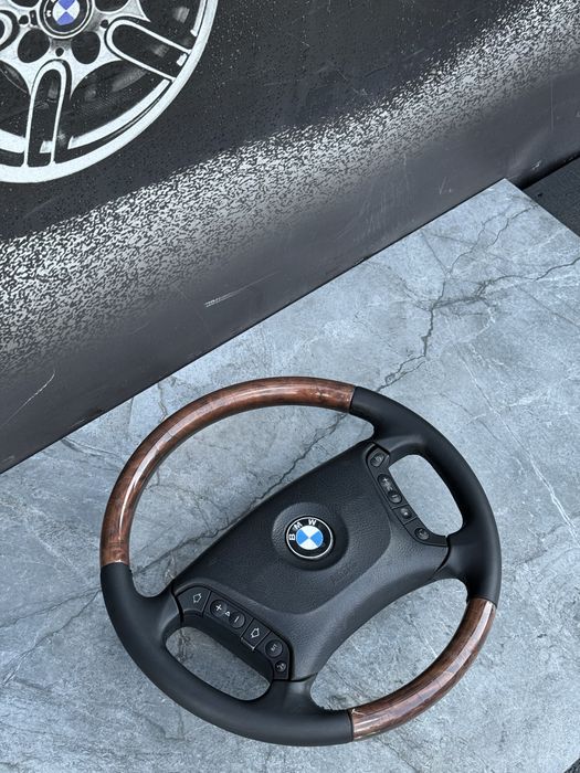 BMW E39 Individual Мультируль Дерево Рестайлінг е39 4 спиці Індівідуал