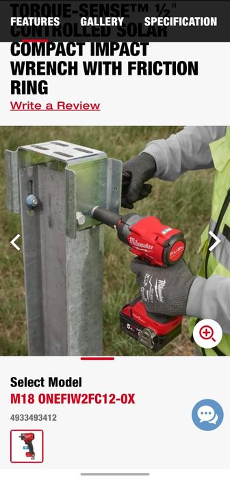 Milwaukee 3060 M18 ONEFIW2FC12-0X гайковерт динамометричний