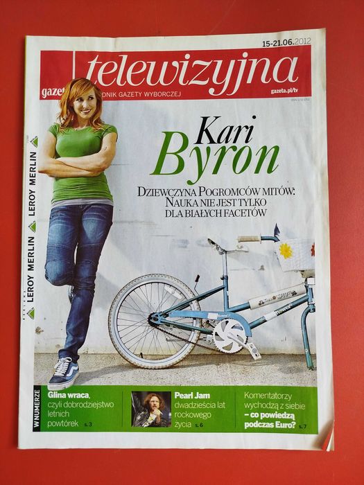 Gazeta Wyborcza, 15 czerwca 2012, nr 138, Kari Byron, Euro 2012