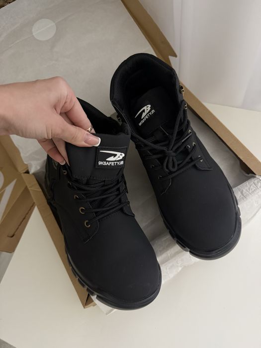 Чоловічі захисні чоботи зі сталевим носком, робоче взуття