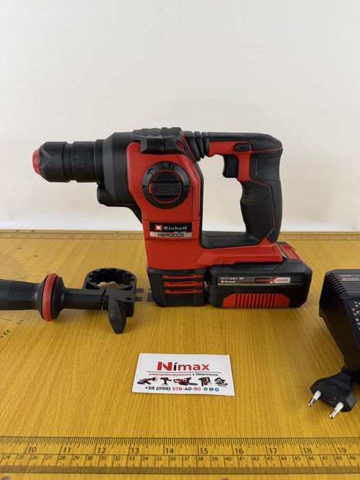 Акумуляторний перфоратор Einhell HEROCCO 2.2Дж з батареєю