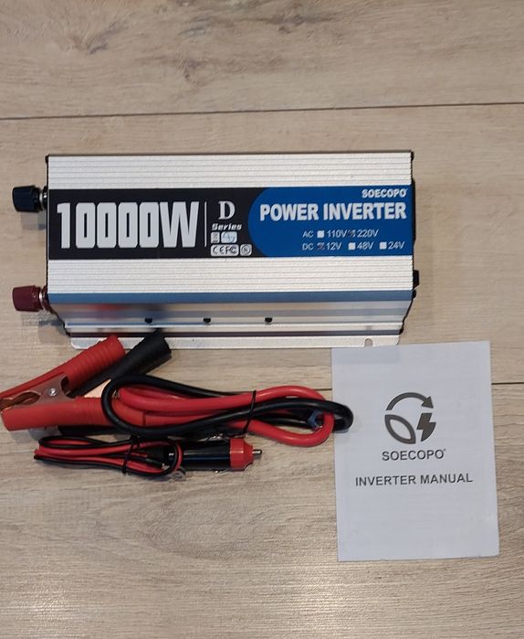Przetwornica Czysty Sinus SOECOPO 10000W 12V/24V do 230V AC - Nowa