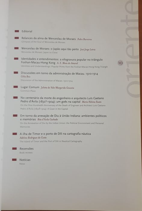 Revista Oriente n⁰ 10