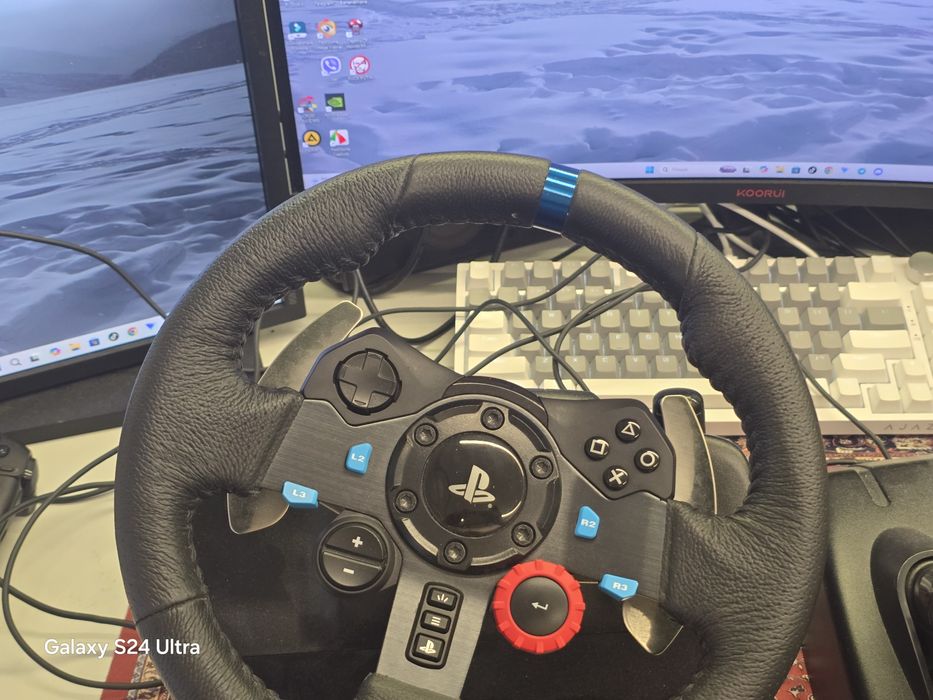 Ігровий руль Logitech G29 + педалі + коробка передач (PS/PC)