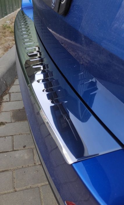 Накладка на задний бампер octavia A5 SW /A7 Sw (Октавія а5 /а7) нерж.