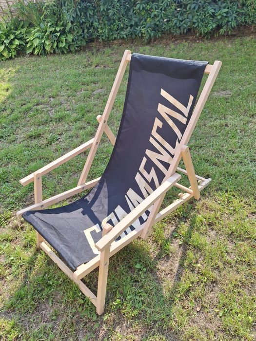 Leżak rozkładany drewniany