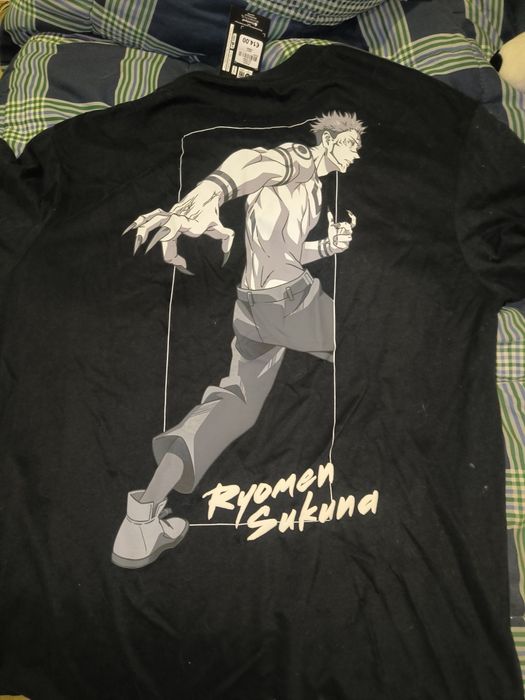 T shirt preta Jujutsu Kaisen nova por usar ainda com etiqueta
