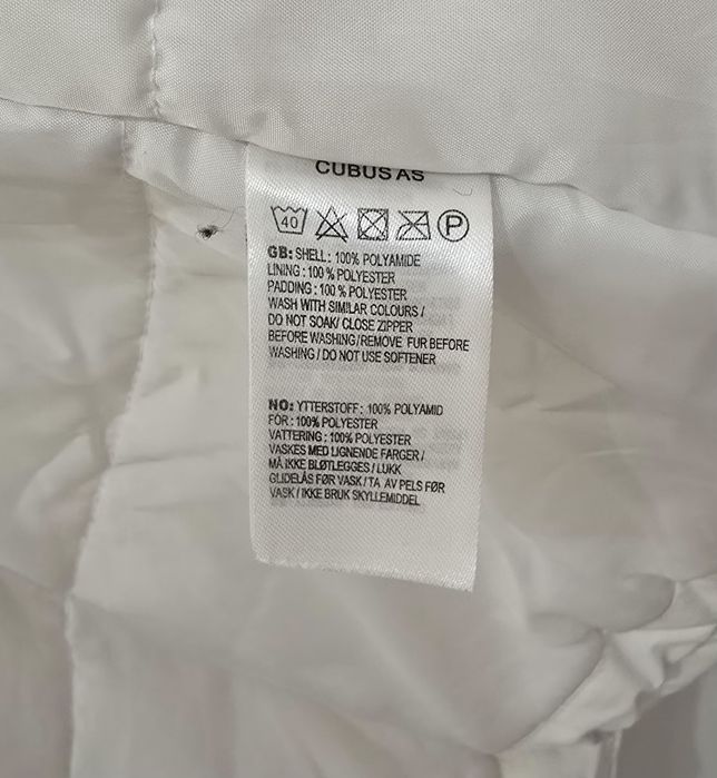 Kurtka damska z kapturem biała roz XS