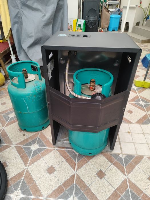 Aquecedor a gás com botija