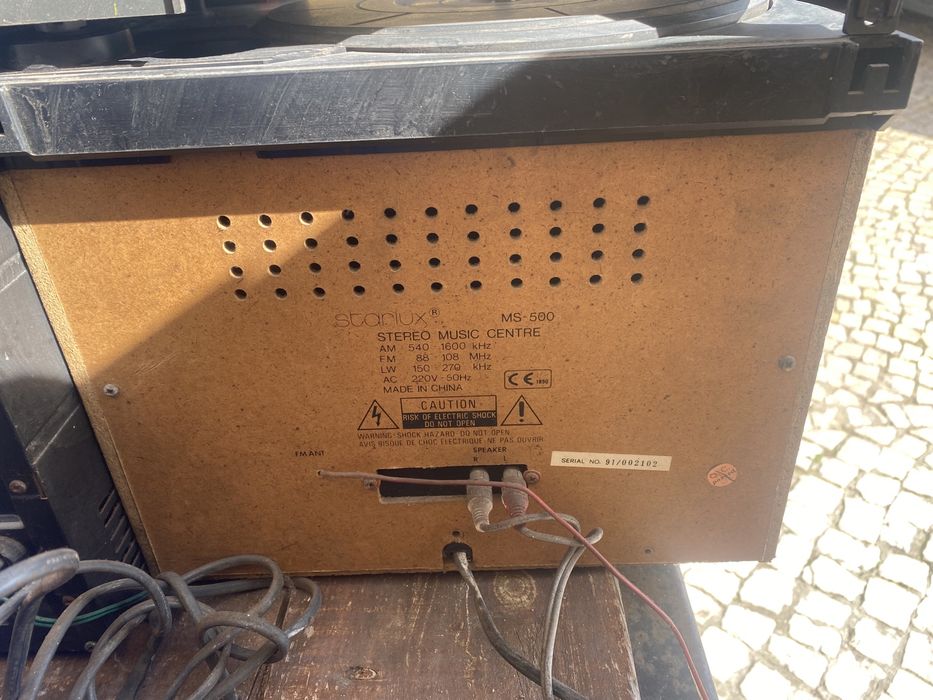 Aparelhagem Starlux e Pioneer Kit completo gira discos e stereo casset