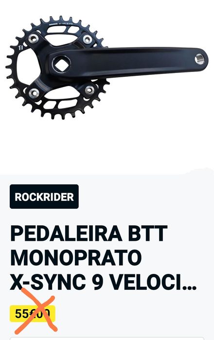 Pedaleira BTT monoprato X-SYNC