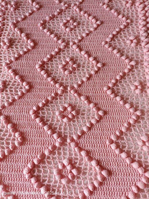 Colcha de lã feita à mão