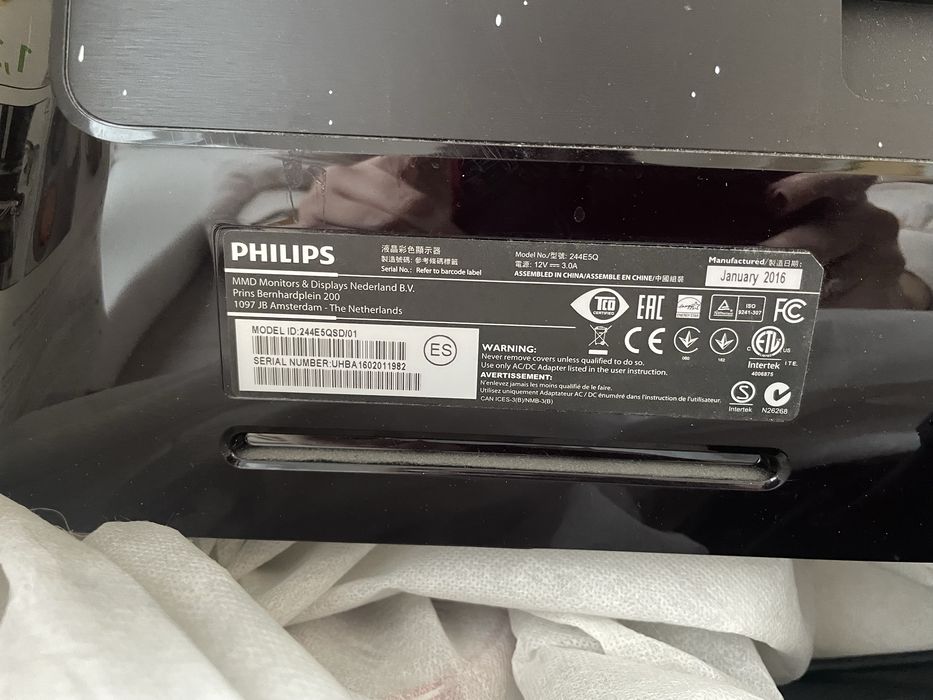 Монітор Philips 244E5QSD/01 23.8"