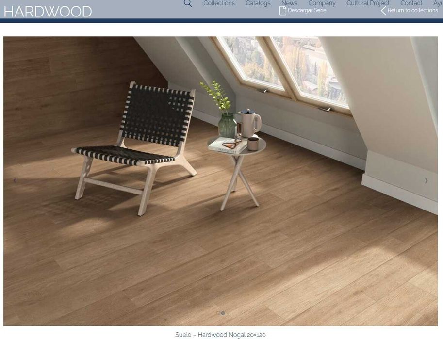 chão cerâmico Emigres Hardwood Nogal 120x20
