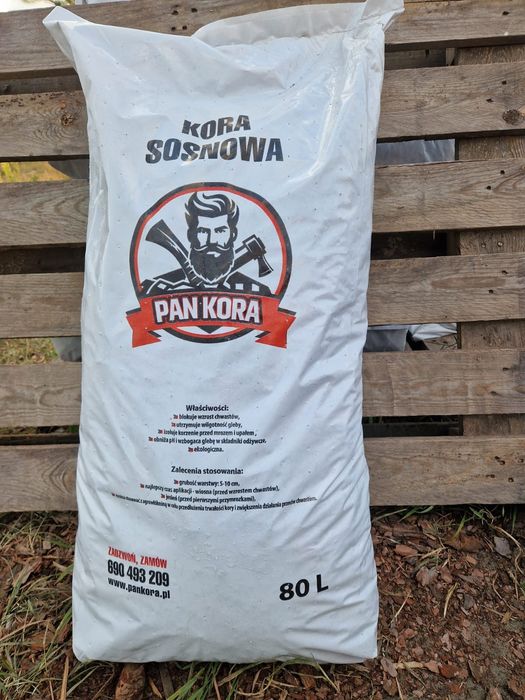 Kora ogrodowa sosnowa worki 80l, dostawa,na miejscu