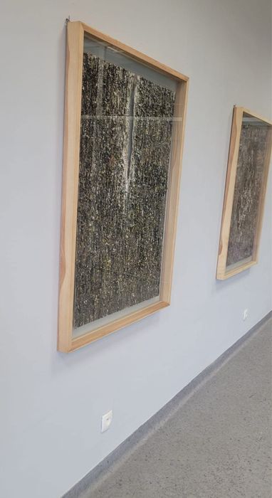 Obraz  art  szkło olej sztuka współczesna zara home