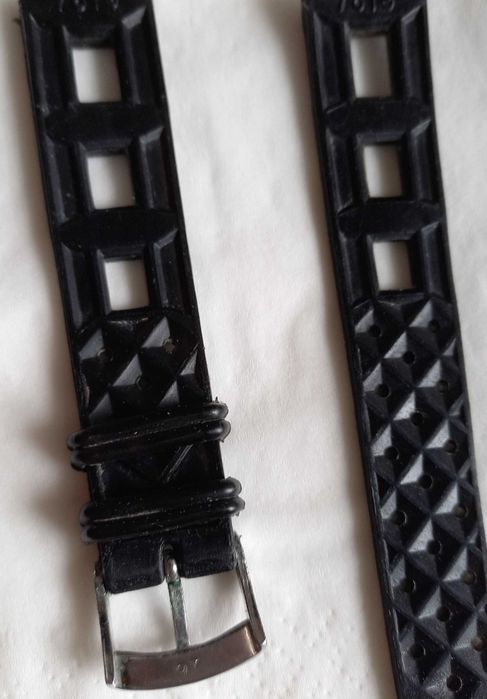 Bracelete Racing rally, para relógio em borracha, 20 mm.