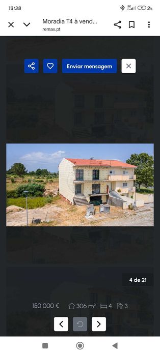 Moradia Geminada em Fase de Acabamentos