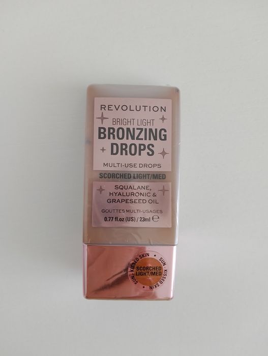 Makeup Revolution Bright Light Bronzing Drops Krople Brązujące Scorche