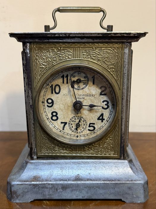Polski zegar z pozytywką Józef Śliwiński, Lublin, GF,koniec XIX Unikat