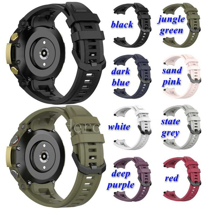 Силиконовый и др. ремешок Amazfit T-Rex, T-Rex Pro, T-Rex 2 и T-Rex 3