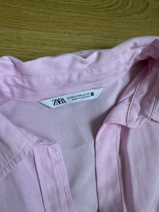 Жіноча рожева блузка - сорочка zara