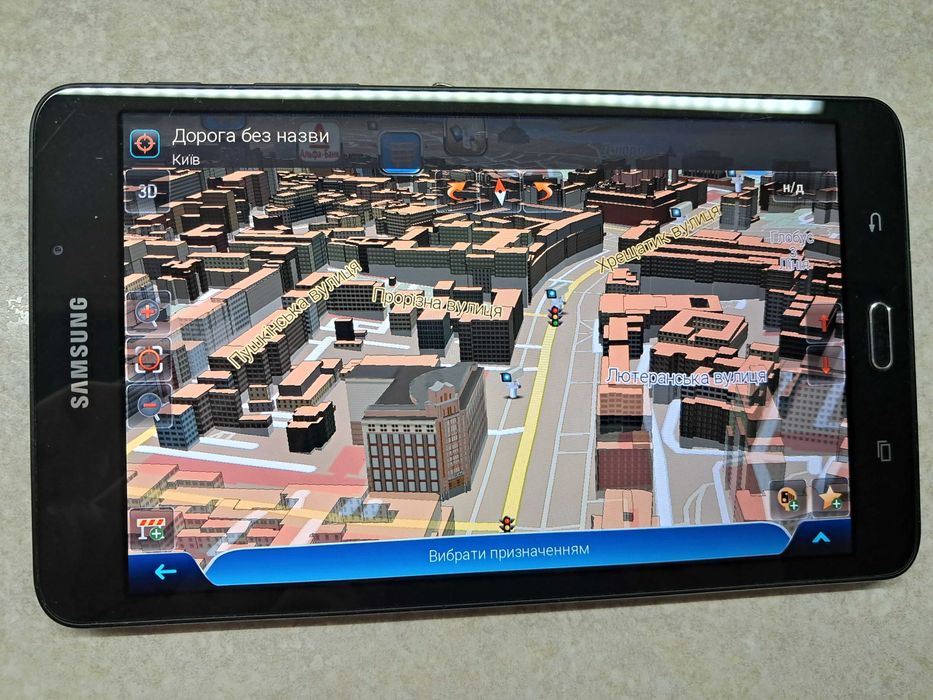 Грузовий GPS навігатор Samsung 7". Карти 2026р!