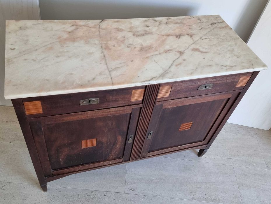 Móvel vintage - Art Deco 1930 - Cómoda Madeira maciça _