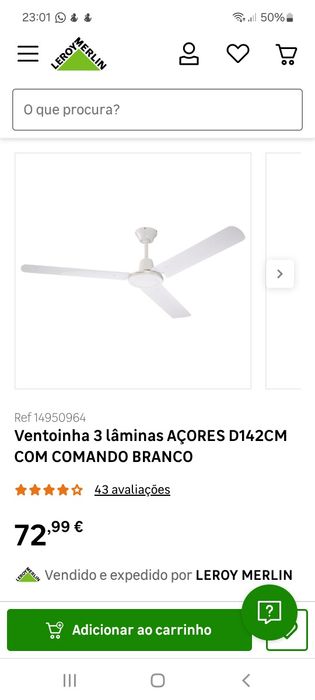 Ventoinha de Tecto-3 Pás